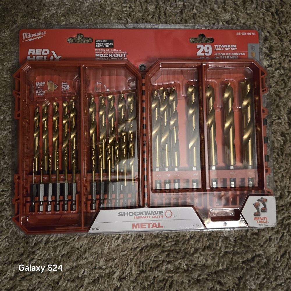 Milwaukee Titanium Drill Bit Set - Gold